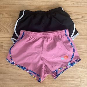 2 girls Nike Dri-fit shorts size small